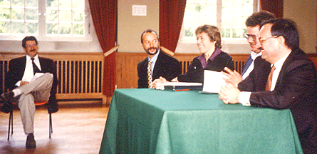 ©Michael Jörger Europa begreifen,EP Straßburg: Paul Hansel, Dillingen, Michael Jörger, Lissy Gröner, MdEP, Dr.Gerhard Schmid,MdEP, Reinhold Bocklet,MdEP